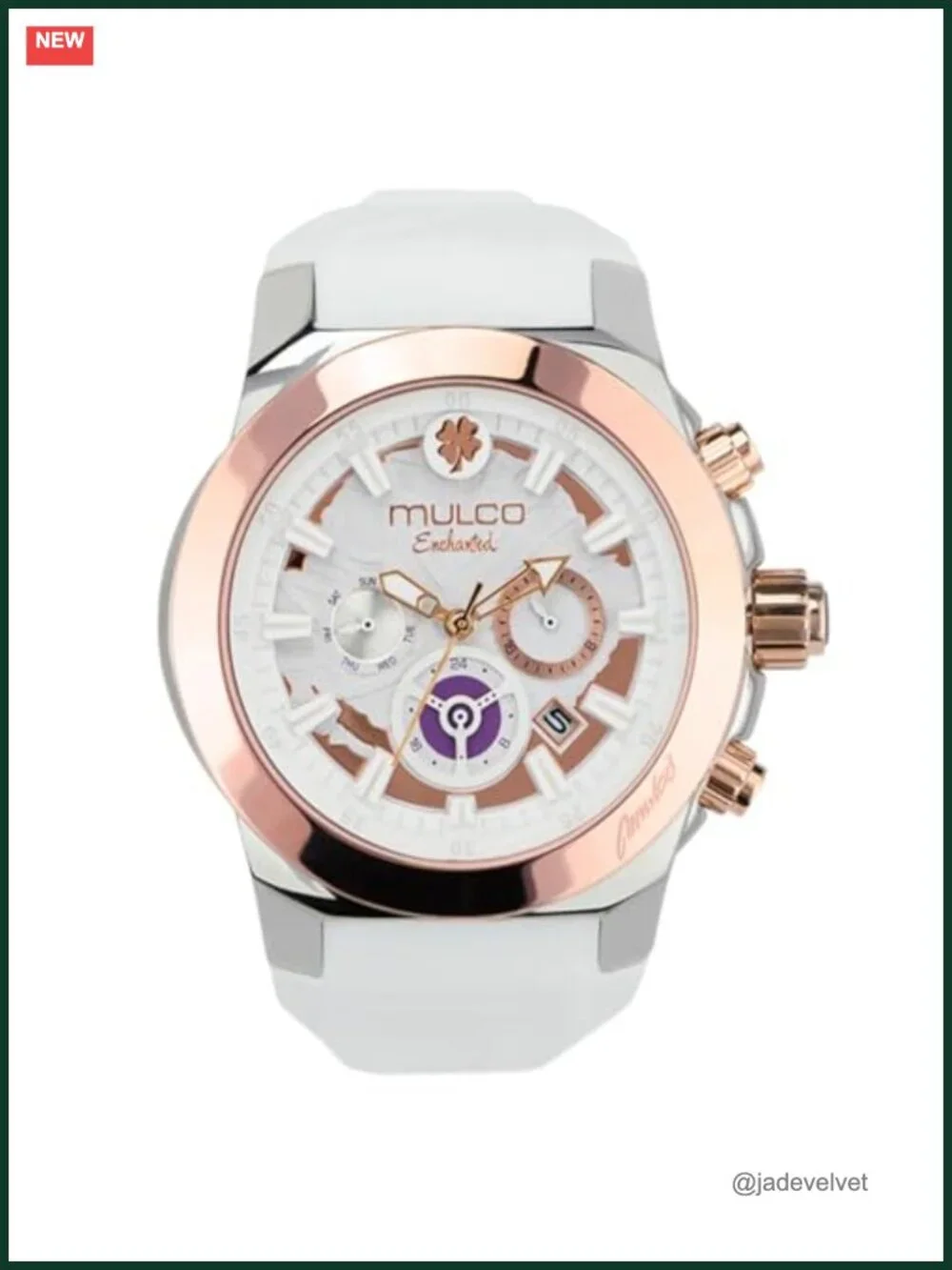 Luxury Waterproof Watch Women Rose Gold Stainless Steel Analog Silicone